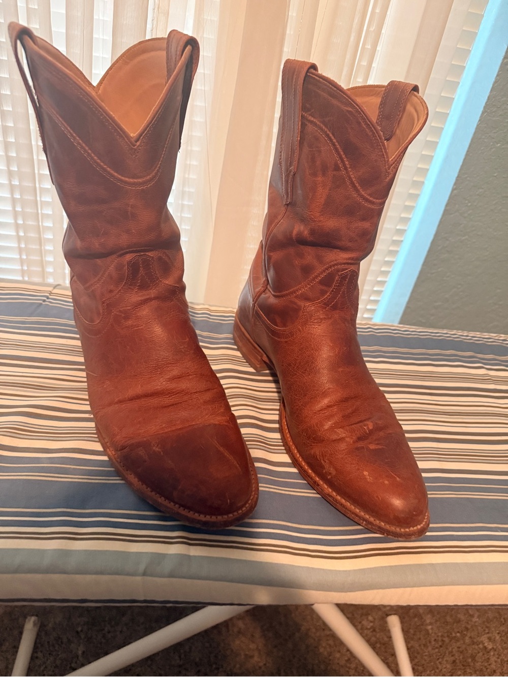 Tecovas The Earl Scotch Goat Roper Boots USED Size 11 - Picture 6 of 7